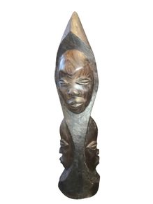 Large rare hand carved Ebony statue