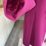 Ladies Fuchsia-Pink, Bow-front Flared Coat from Savida. Size UK 10 / EU 38 Image 9