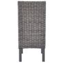 Dining Chairs 6 pcs Brown Kubu Rattan and Mango Wood Image 5