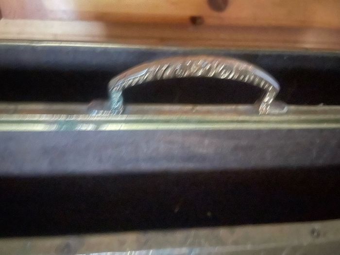 Vintage brass magazine holder