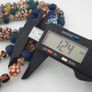Antique Venetian African Style MultiColor Polka Dotted & Chevron Glass Beads Necklace Image 2