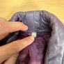 Vintage Italian Vera Pelle Leather Jacket Womens Small - Burgundy -Shoulder Pads Image 4