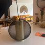 The Lighting Book  NIELLO matte black and brass mesh ceiling pendant Image 2