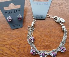 Pilgrim bracelet and earrings