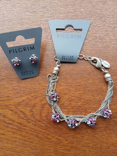 Pilgrim bracelet and earrings