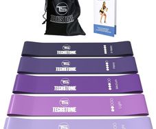 FREE EXPRESS SHIPPING Resistance Bands Set for Men and Women, Pack of 5 Different Resistance Levels Elastic Band for Home Gym Long Exercise Workout Great Fitness Equipment for Training, Yoga  Free Carrying Bag