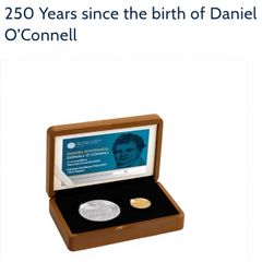 Daniel OConnell Gold and Silver Two Coin Proof Set 2025 limted to 250