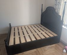 Super king size, solid wood bed frame