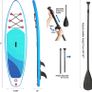 Inflatable Stand Up Paddle Board 6 Inch Thick With Lightweight Paddle For Youth And Adult 200KG Standing SUP 305/310/320x80x15CM (FREE SHIPPING) Image 2