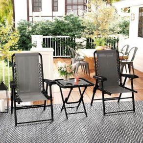 3 Piece Folding Bistro Set