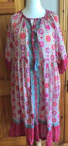 Gudrun Sjoden Organic Cotton Floral Summer Dress XL can post