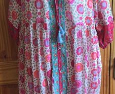 Gudrun Sjoden Organic Cotton Floral Summer Dress XL can post