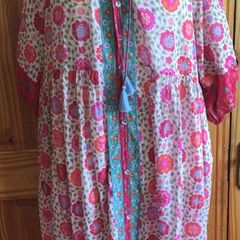 Gudrun Sjoden Organic Cotton Floral Summer Dress XL can post