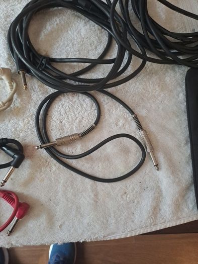 Guitar jacks and microphone.