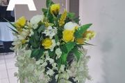 hanging baskets yellow