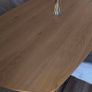 Solid Oak Oval Dining Table 240 x 120cm Like New Image 2