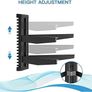 2 Floating Shelf Wall bracket with Strengthened Tempered Glass for DVD Players/Cable Boxes/Games Consoles/TV Accessories, 2 Shelves, Black Image 10