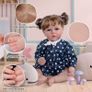 Reborn Dolls - 17-Inch Velvety-Smooth Skin Realistic-Newborn Baby Dolls Blue Eyes Girl Real Life Baby Dolls with Toy Accessories Gift Set Image 5