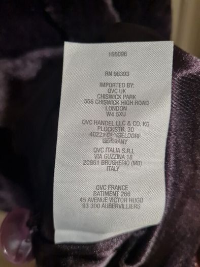 Dennis Basso faux fur purple coat
