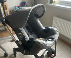 doona car seat/stroller.  plus rain cover