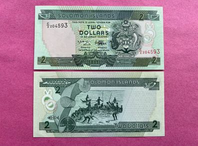 Solomon Islands 2 Dollars  Pick 18a ( Uncirculated )