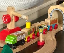 Wooden Train Track Set