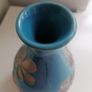 Carolyn Donnelly Eclectic  Blue Galzed Vase Image 4