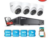 27655 ANNKE 8CH 5MP Lite Security Camera System DVR - 4PCS 5MP Dome Surveillance CCTV Kit