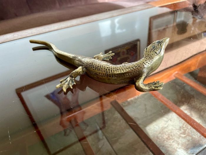 Peerage Brass Lizard Post War 1950s 25 cm