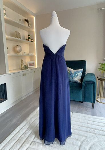 Beautiful Elegant Navy Full Length Dress