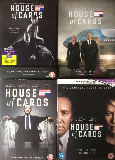 House Of Cards - Seasons 1-4 (US) [ DVD TV Boxsets ]