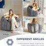 Bean Bag Chair, Floral Shaped Bean Bag Sofa Includes Filling, Soft Faux Fur Floor Sofa Giant Size for Living Room Bedroom Image 5