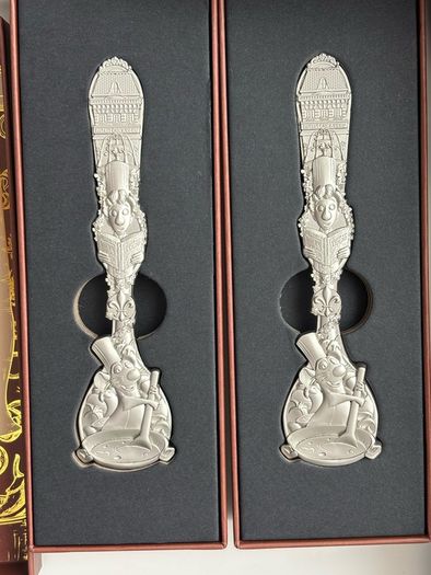 Disneyland Paris Chez Remy Limited Collection Spoon Set x2 Ratatouille Boxed Rare