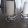 Glass Candle Holders - Large x 2 Image 2