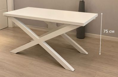 White Wooden Console Table 50x75x140cm Perfect for up-cyclin/repainting