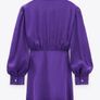 Zara purple Dress rhinestone buttons, size S Image 9
