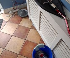 Unused squash racket