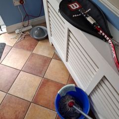 Unused squash racket