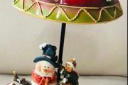 Christmas Snowman Tealight