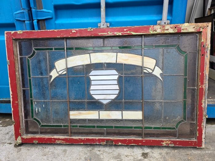 "Barry House", 6, 7 & 8 Fleet Street, Dublin - Edwardian Stained Glass Panel