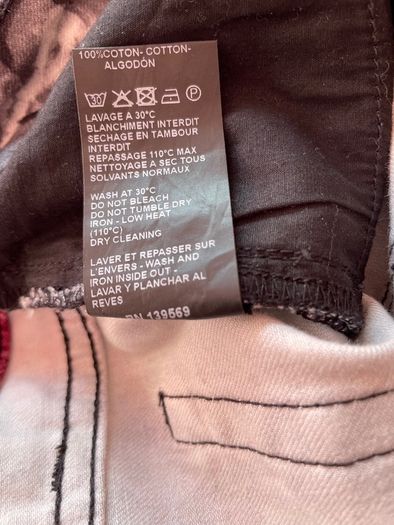 The Kooples Rose Print Designer Skinny Jeans