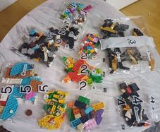 sealed bags of lego