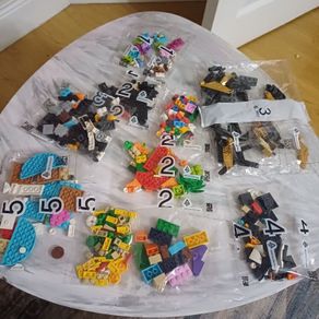 sealed bags of lego