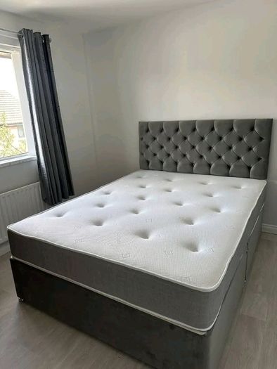 Divan Double & King Size Bed Frame With Mattress