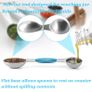 Magnetic Measuring Spoons Set of 8 Stainless Steel Stackable Double Sided Teaspoon Tablespoon for Dry Liquid Ingredients Fits in Spice Jars Colorful Nesting Set Leveler Kit for Cooking Baking Image 3