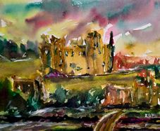 trim castle watercolour