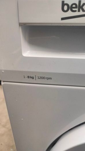 Beko washing machine 8kg 1200rpm like New