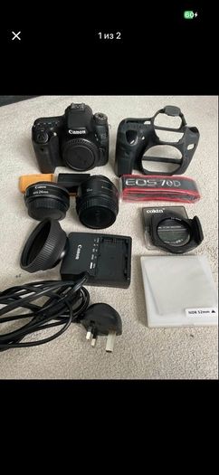 canon 70d with accessories