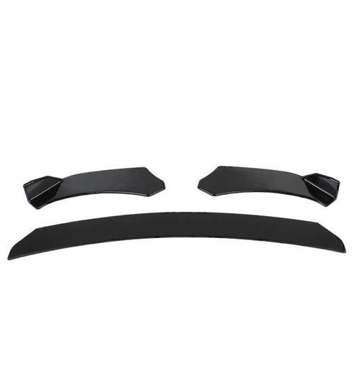 4 Pcs Universal Car Front Bumper Lip Chin Spoiler Splitter Body Kit Glossy Black. Suit BMW Audi Mercedes Mini Toyota Honda Nissan VW