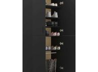 main image for ad Shoe Cabinet Black 80x39x178 cm Chipboard